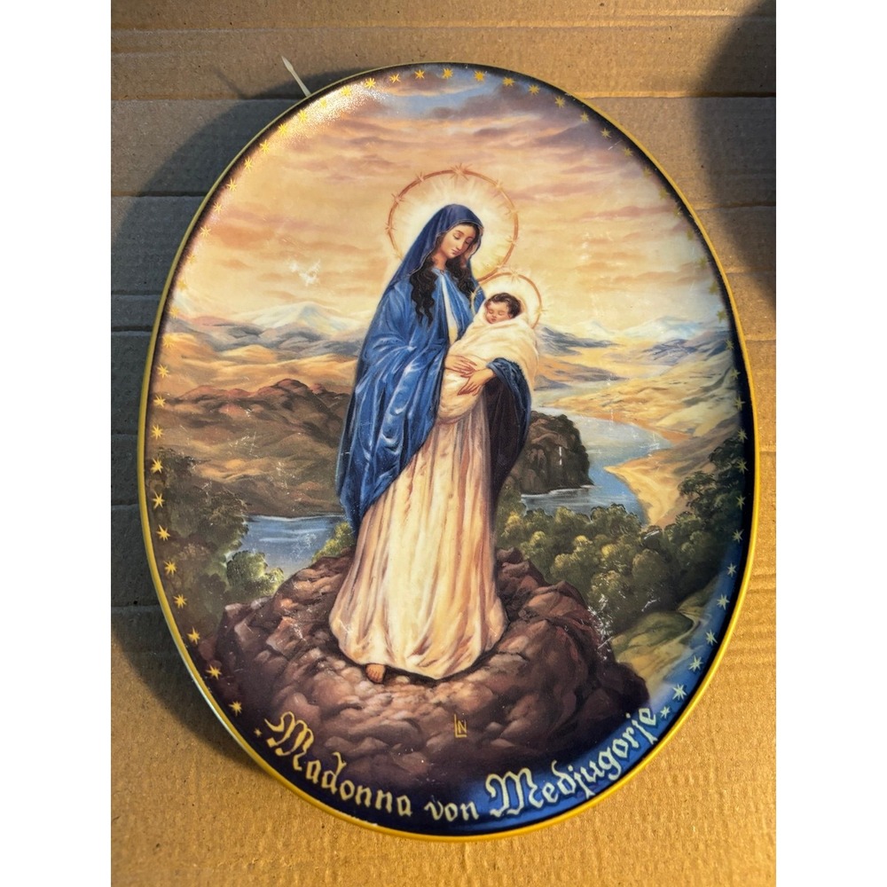 Bradford Exchange Plate 1994 Die Madonna Von Medjugorje #A343 Collection